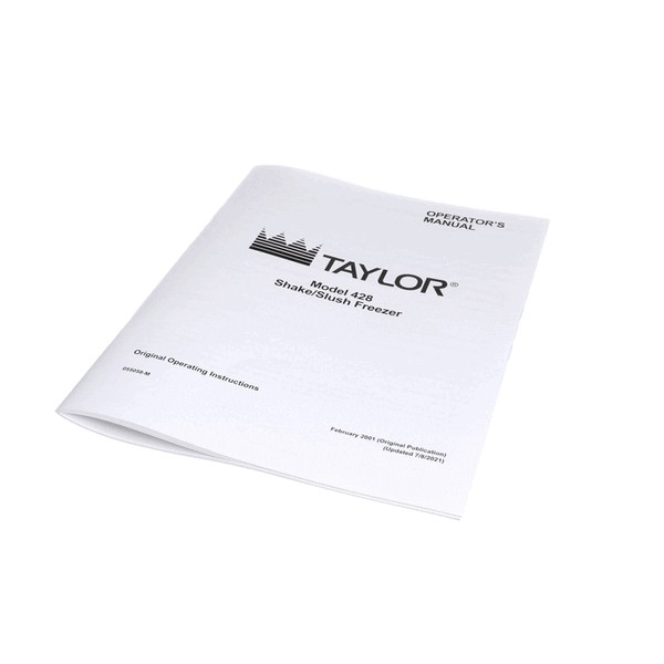 (image for) Taylor Freezer 055058-M MAN-OPER 428